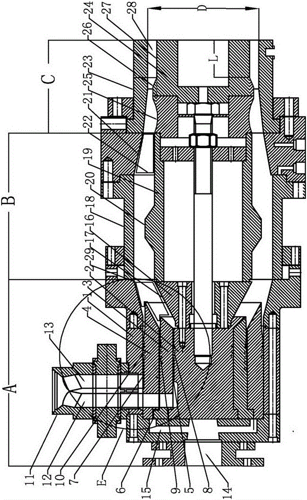 Three-layer composite pipe production mold