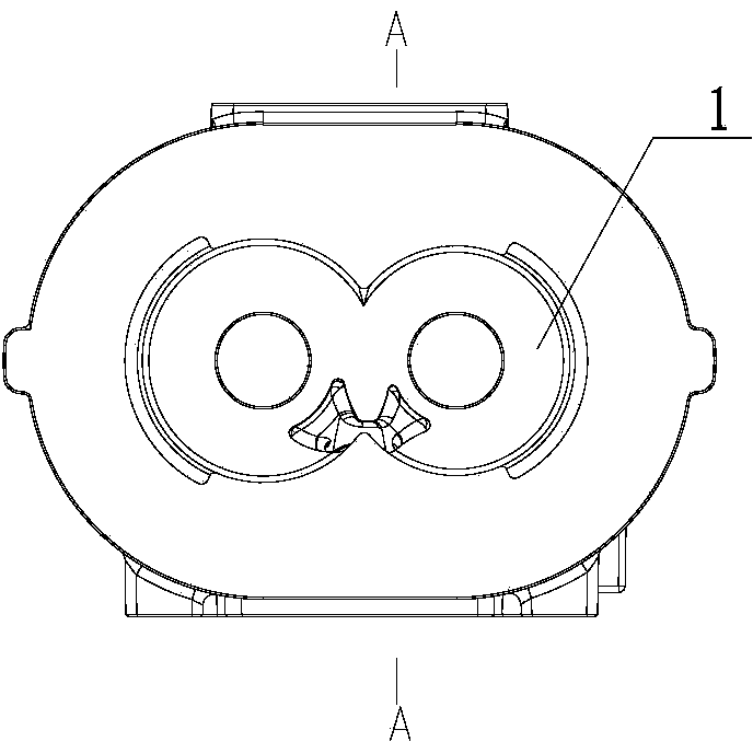 Sand mold structure for integrally molded screw compressor case and manufacture and use method of sand mold structure