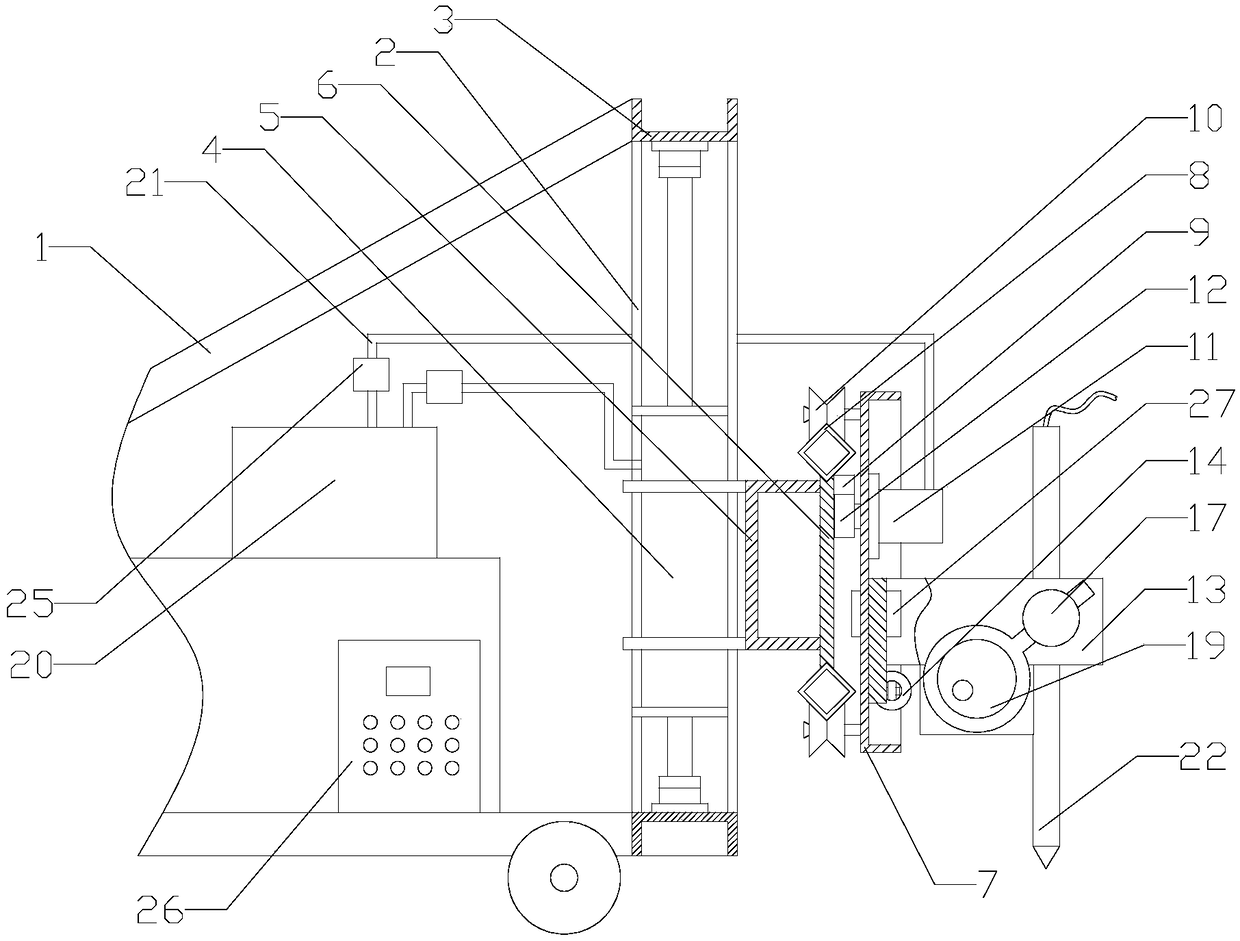 Road surface hydraulic power breaking equipment