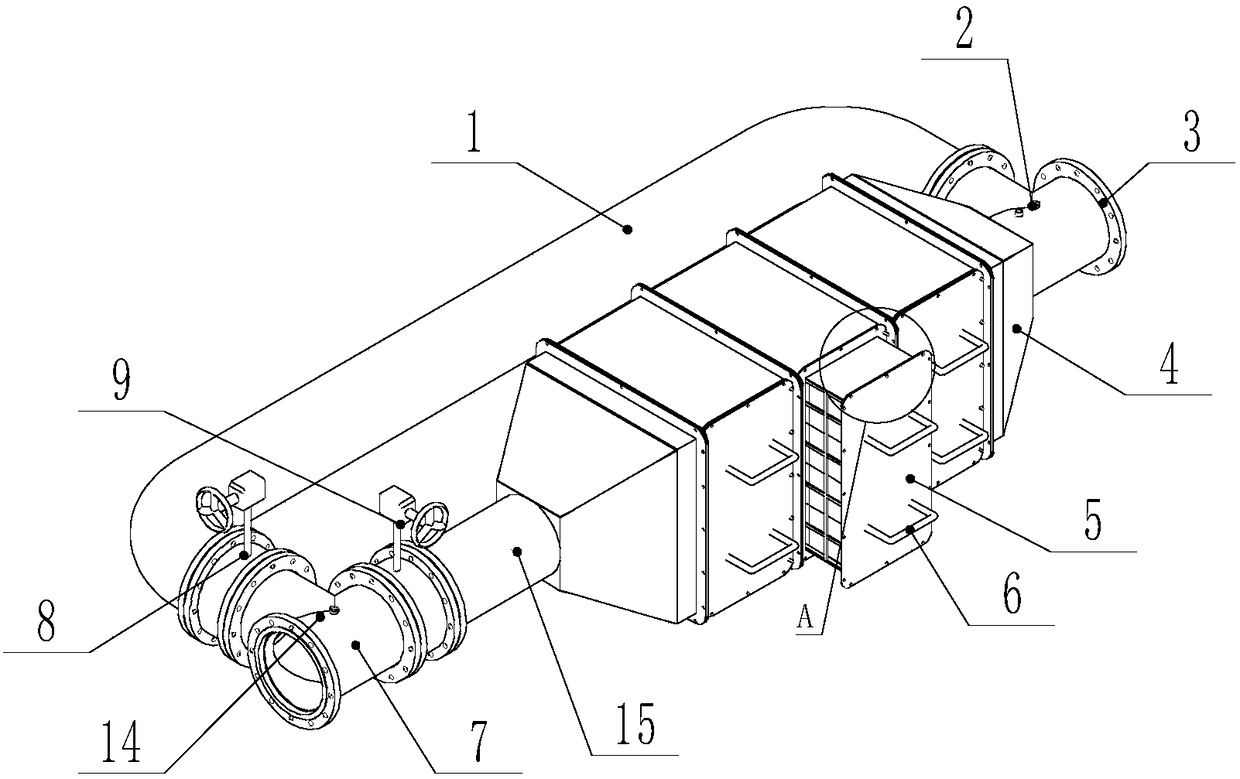 Catalytic device for high-power distributed energy tail gas purification DeNOx system