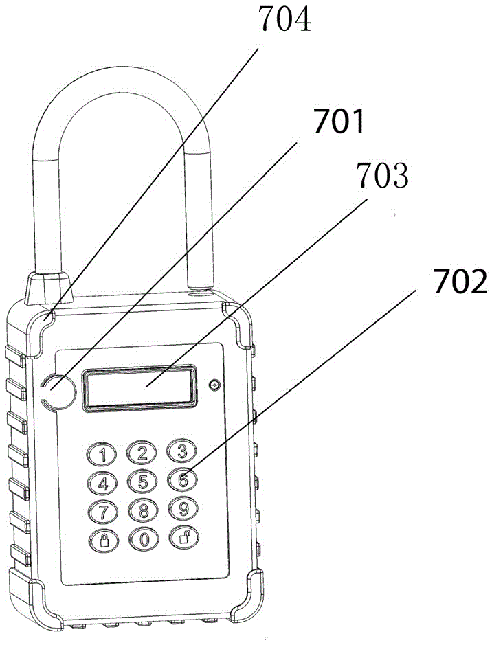 Wireless communication control logistics electronic lock