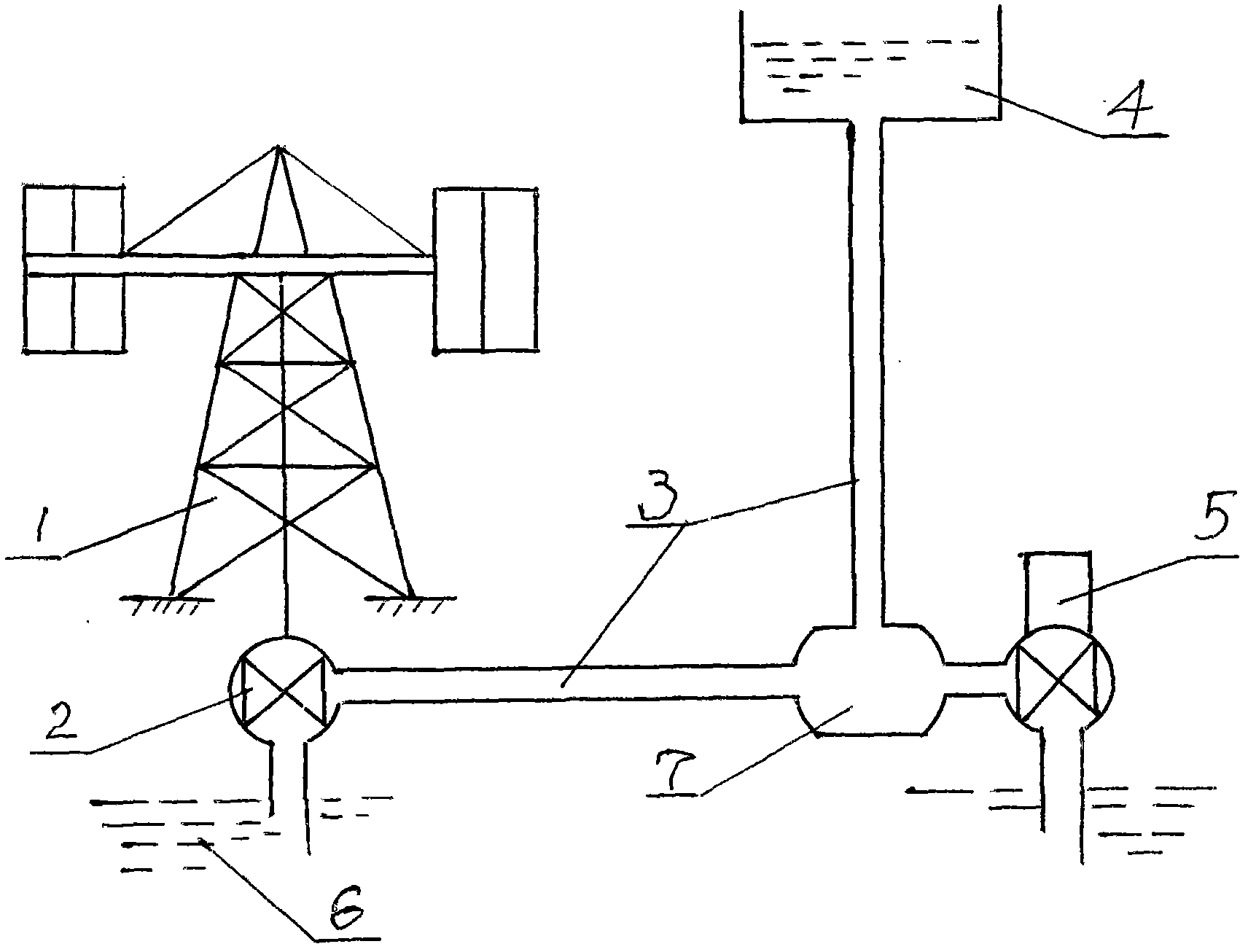 Wind-water combined wind-driven power generation system