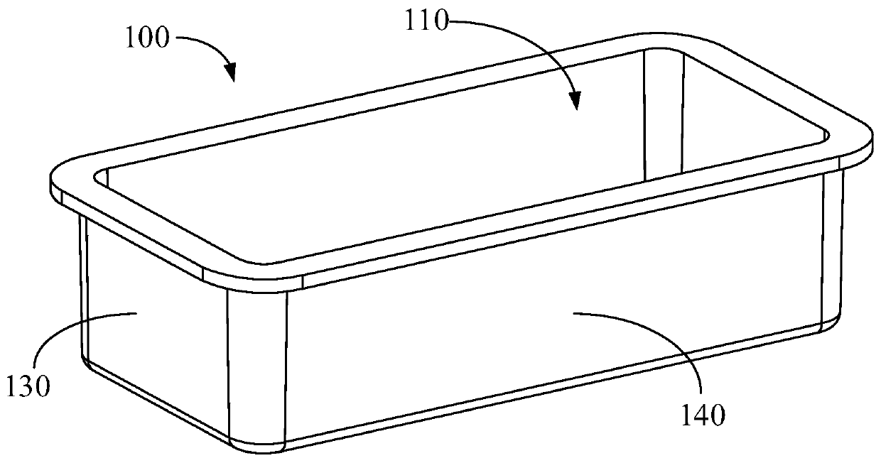 Packaging structure provided with atomizing device