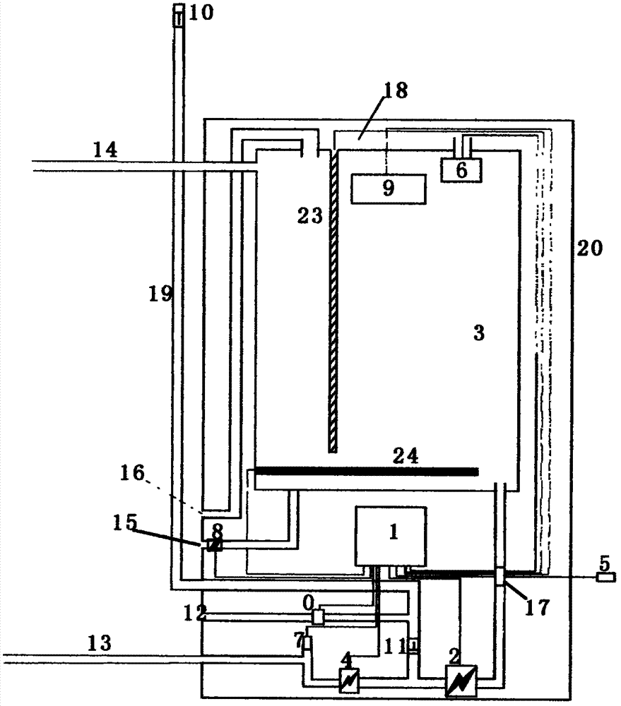 Vacuum-tube split type solar water heater