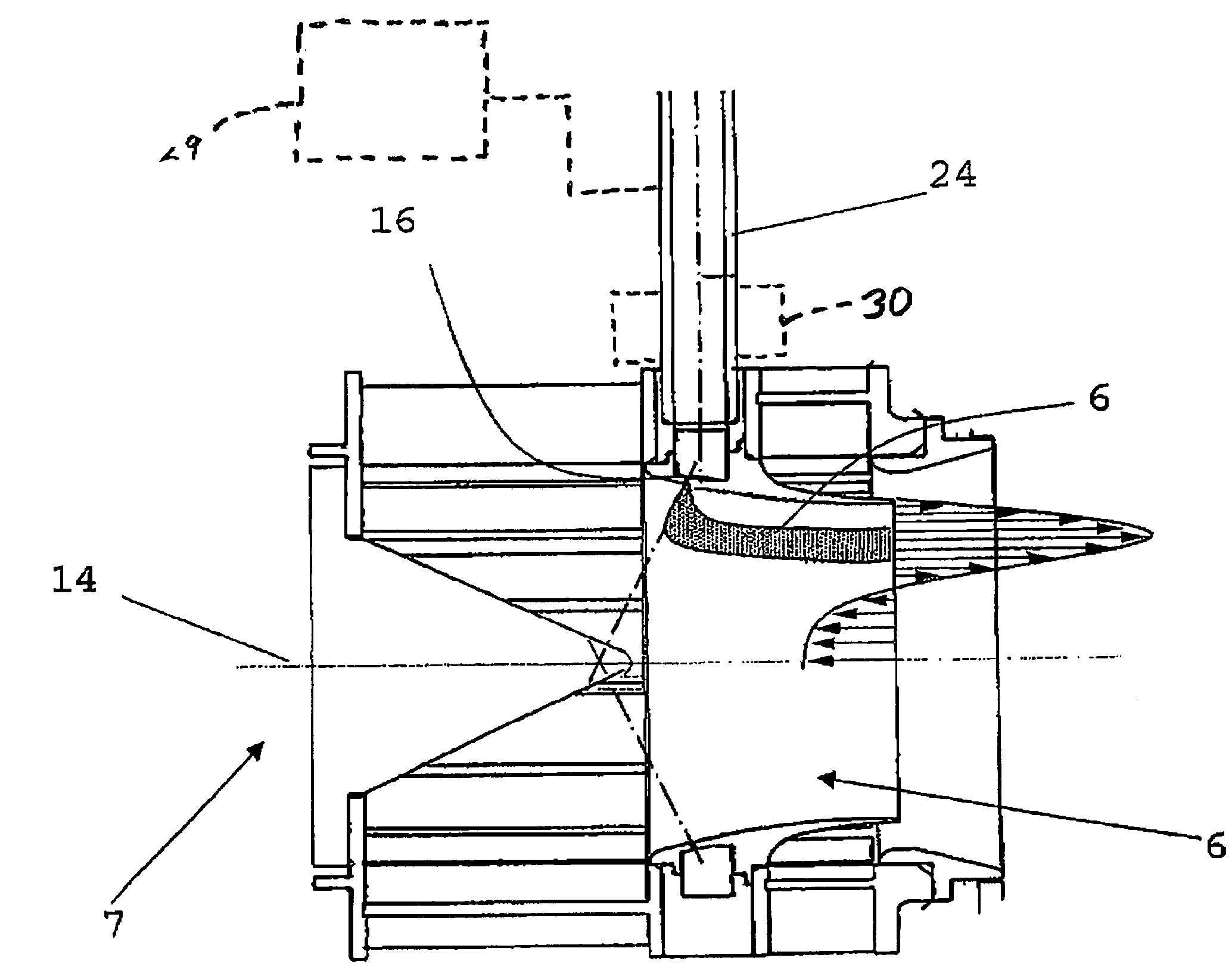 Gas turbine combustion chamber with defined fuel input for the improvement of the homogeneity of the fuel-air mixture