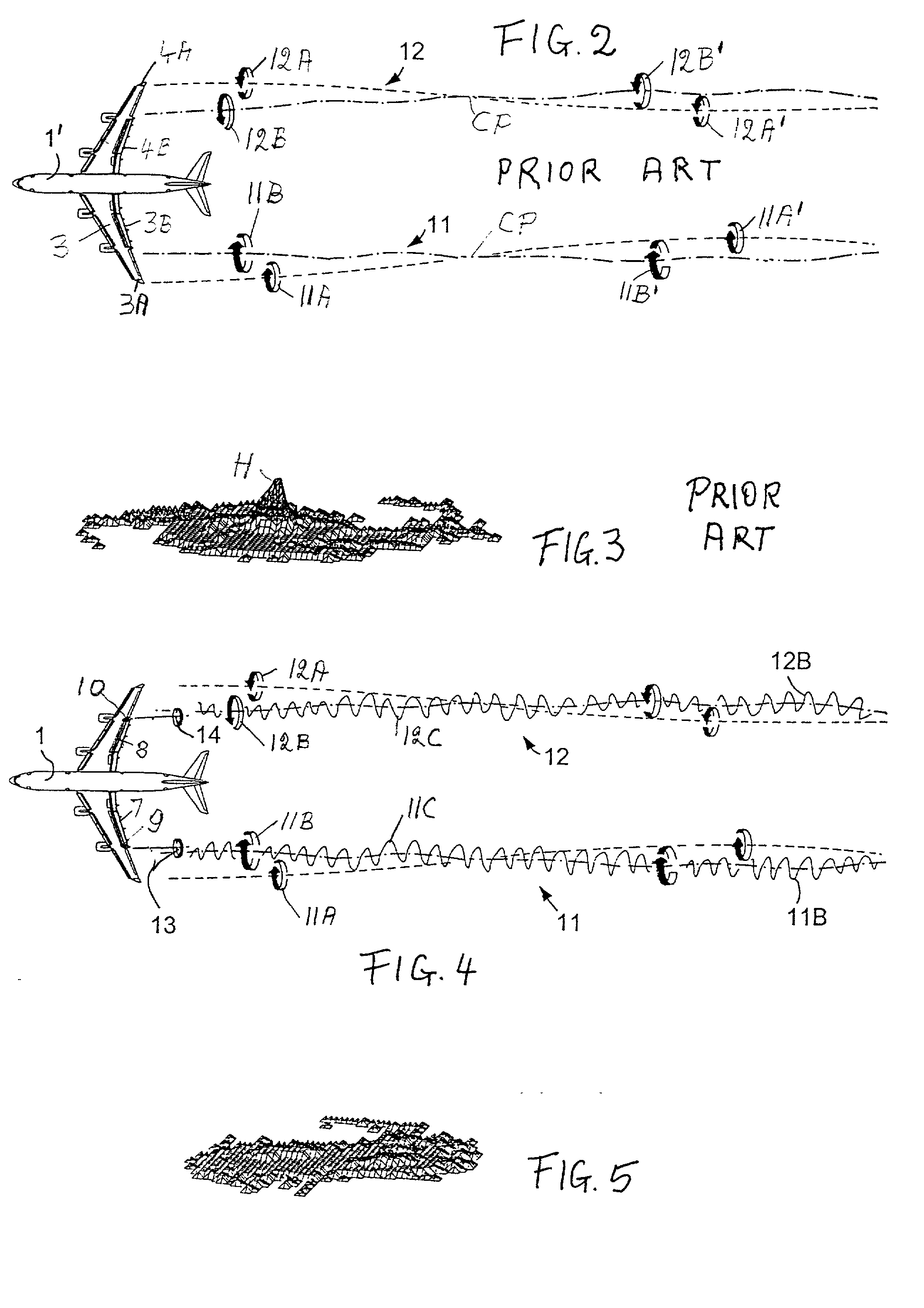 Method and apparatus for reducing trailing vortices in the wake of an aircraft