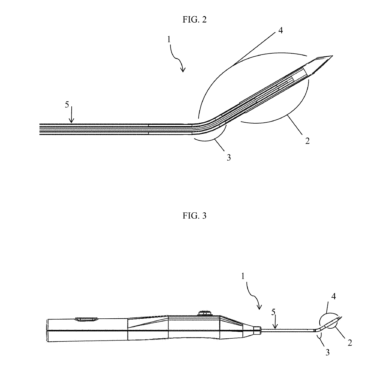 Energy delivery devices with flexible and adjustable tips