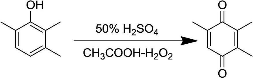 Green and simple preparation method for 2,3,5-trimethylbenzoquinone (TMBQ)