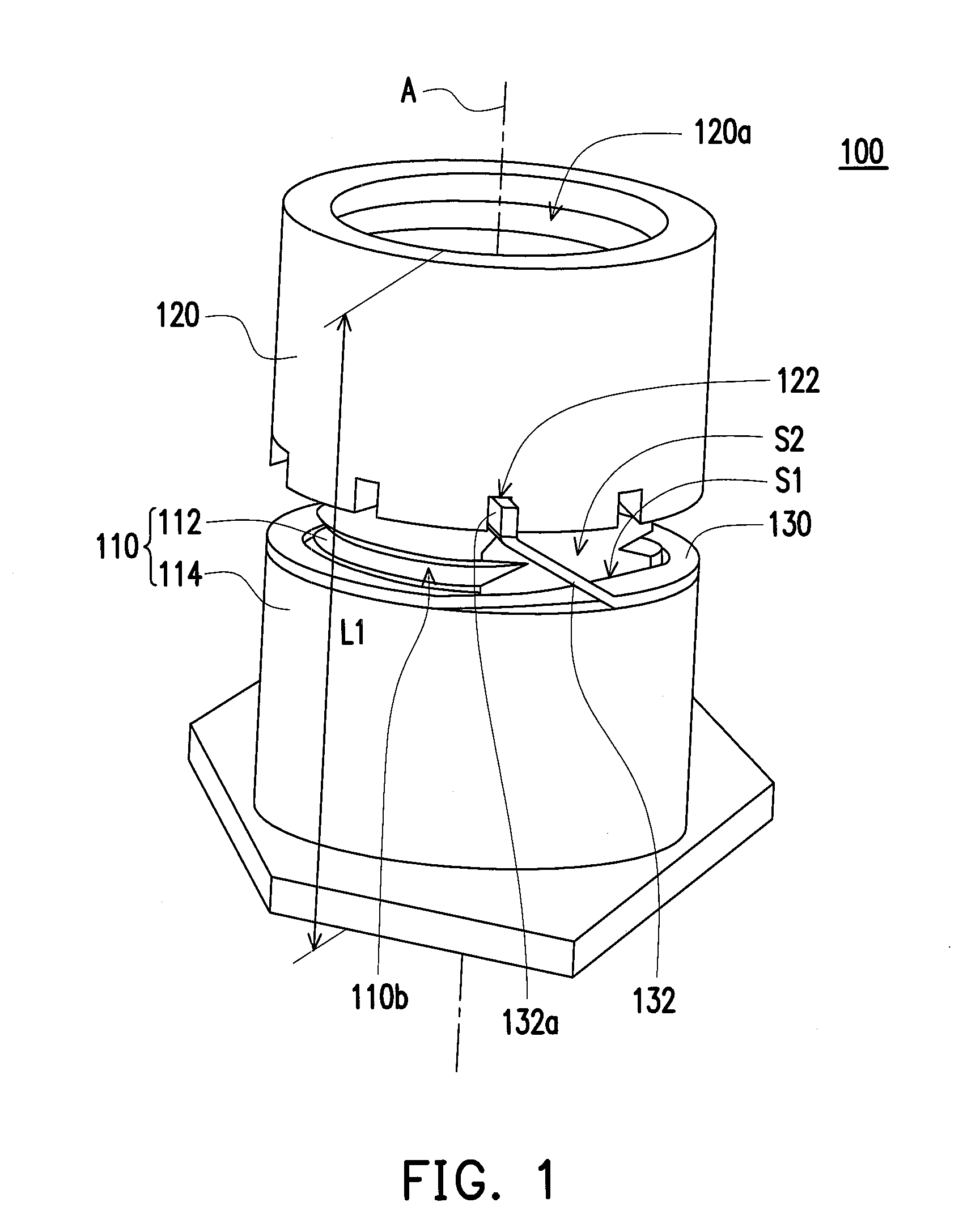 Threaded post structure and assembling structure having the same