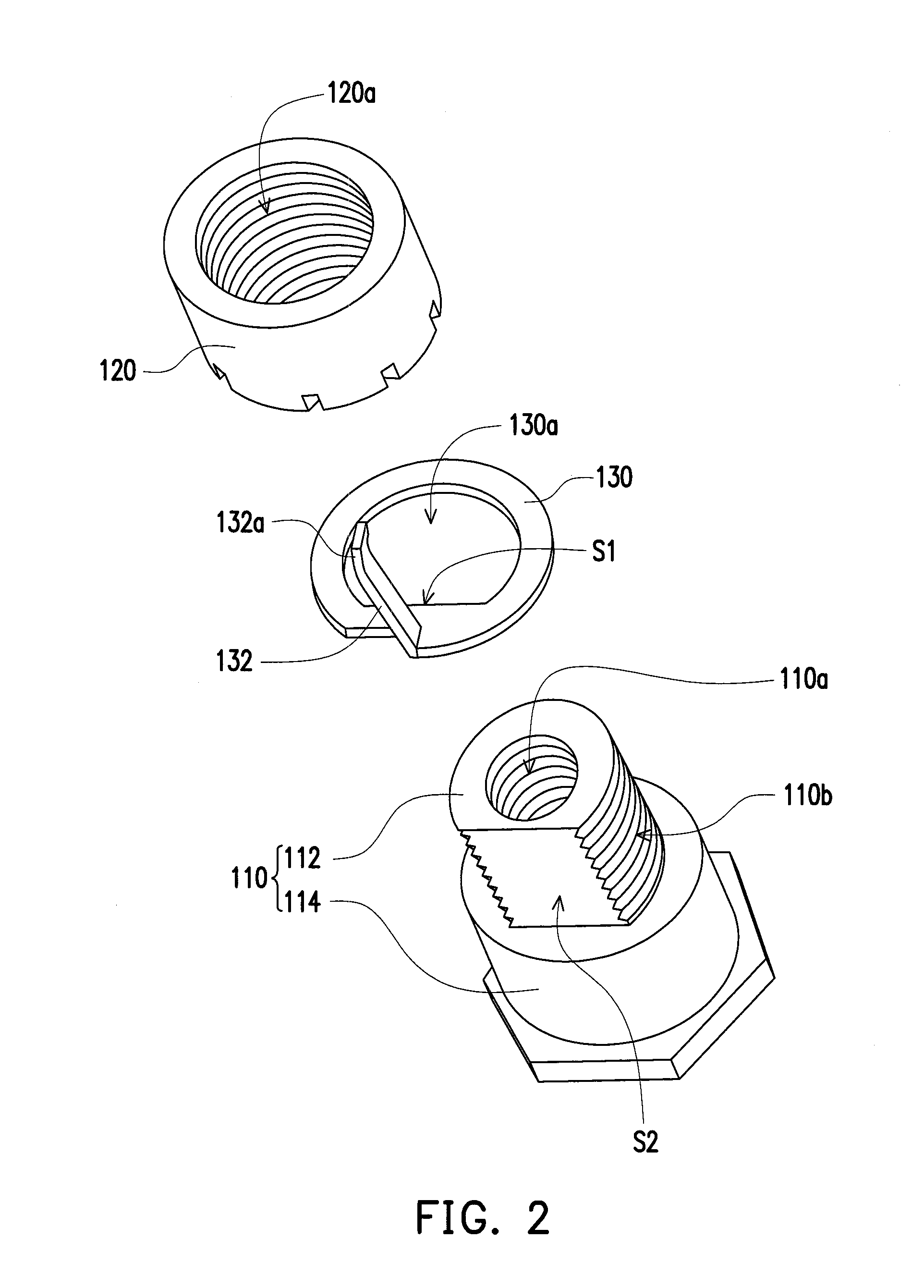 Threaded post structure and assembling structure having the same