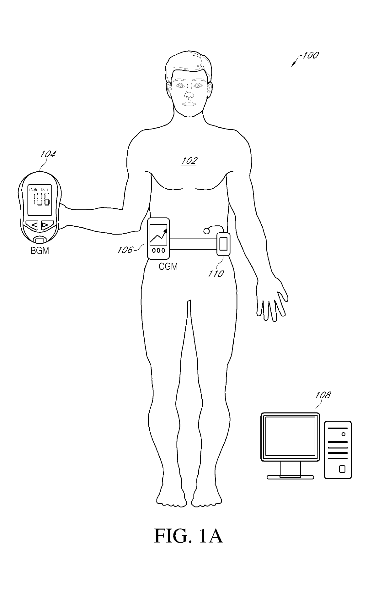 Continuous glucose monitoring injection device