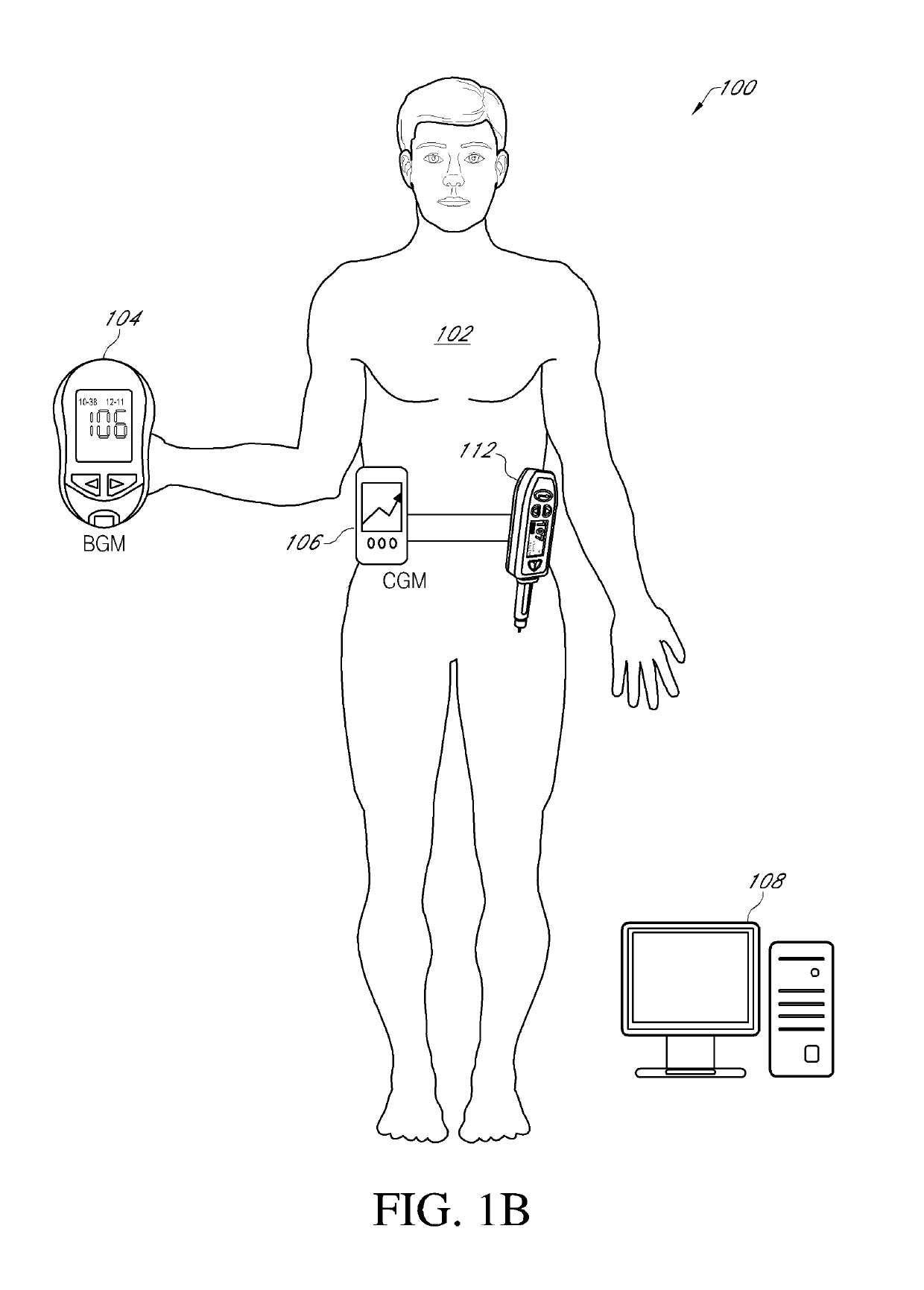 Continuous glucose monitoring injection device