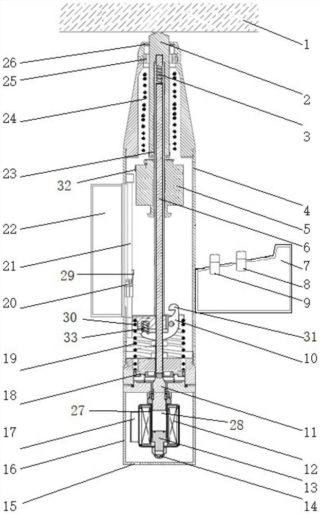 Electromagnetic power concrete quality detection resiliometer device