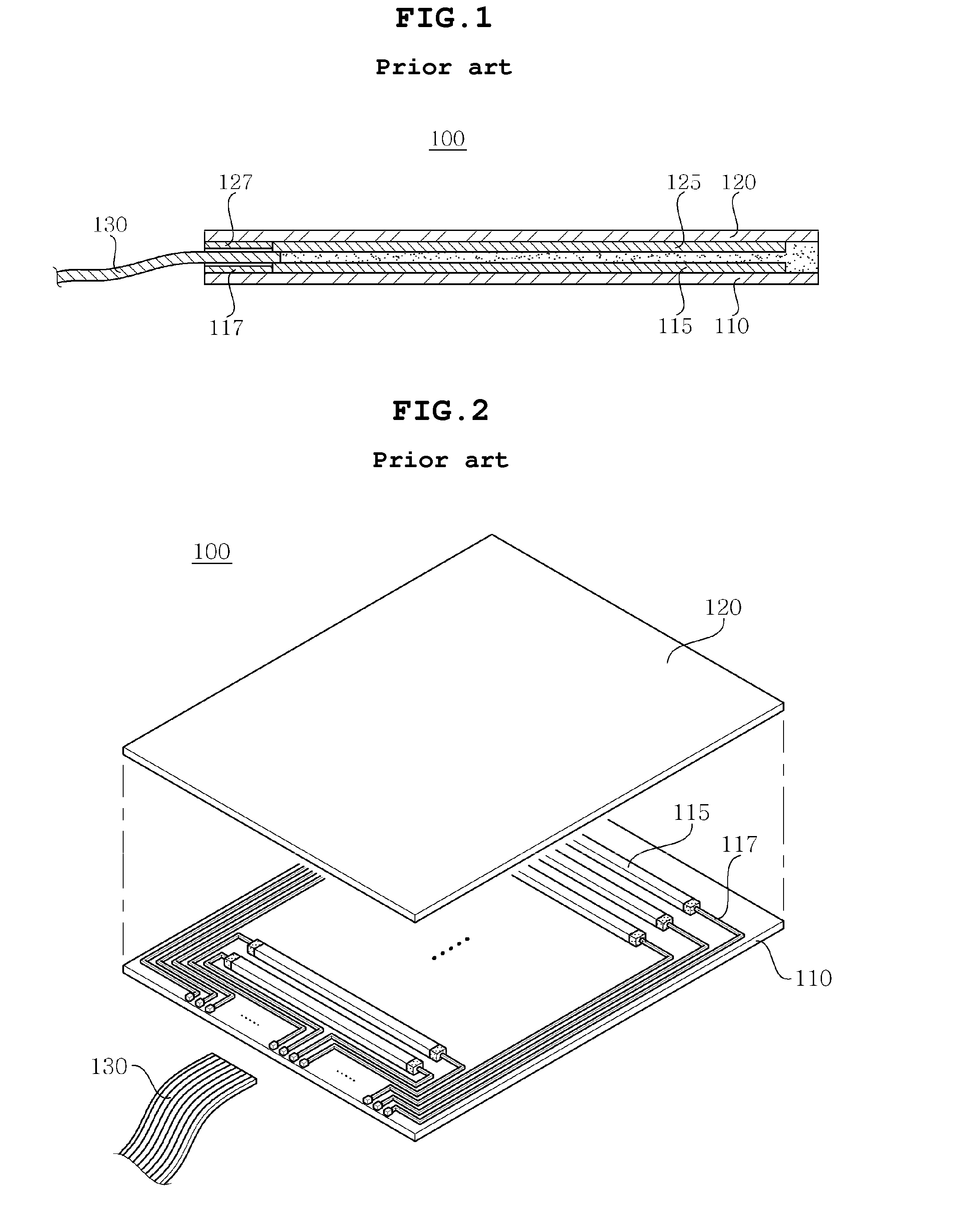Display device including touch panel