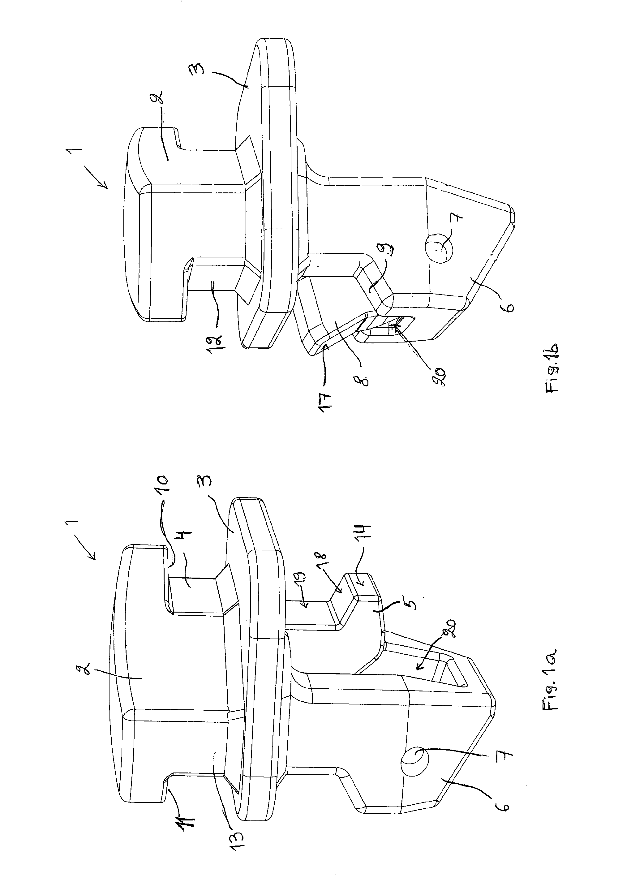 Coupling device for coupling containers, particularly containers used in cargo ships