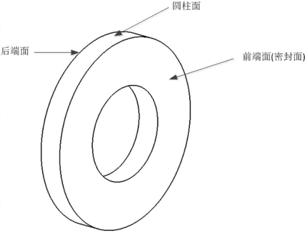 Mechanical sealing structure with end face being provided with vein-shaped grooves