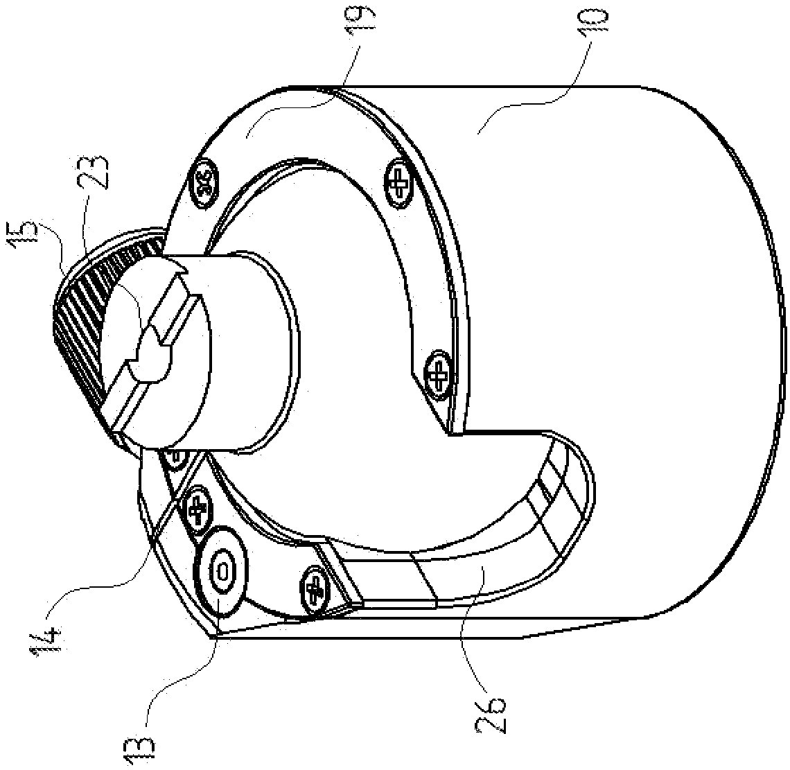 Spherical head assembly for attaching optical and/or electronic device to stander