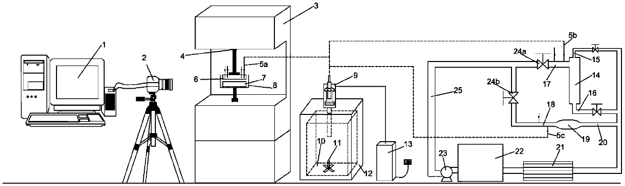 Drop coalescence micro characteristic experiment analysis device in shear flow field