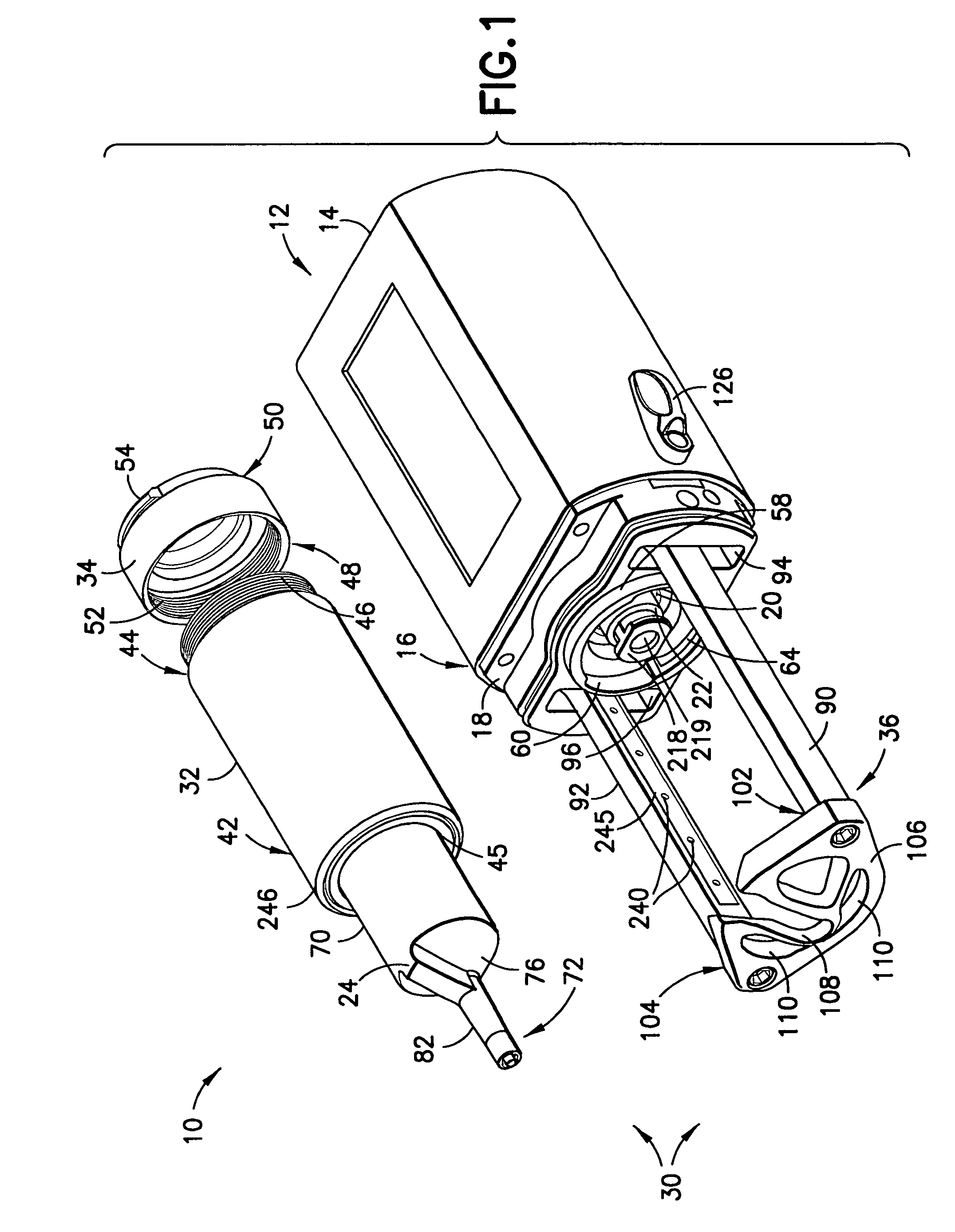 Front load pressure jacket system with syringe holder and light illumination