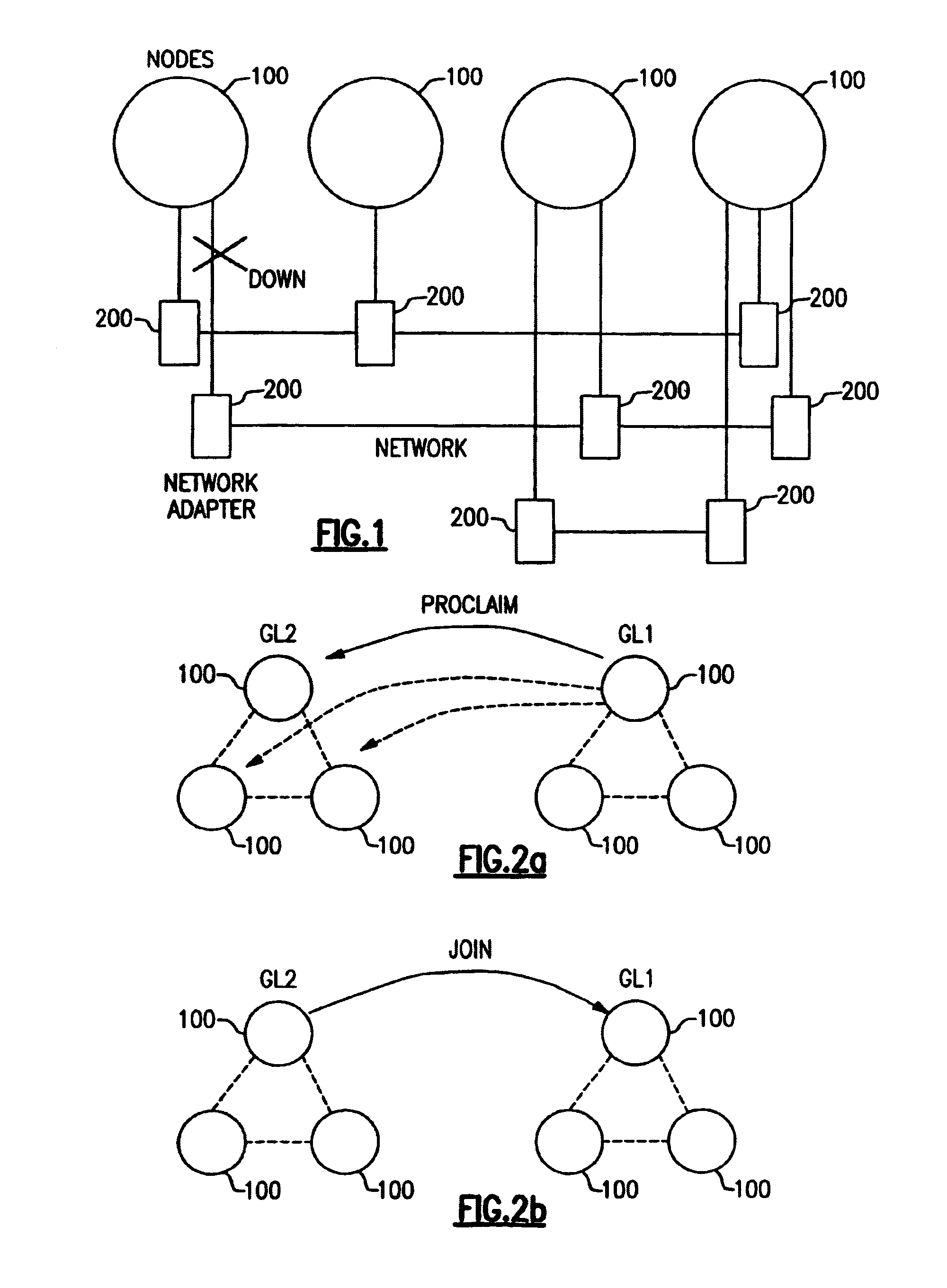 Method for controlling group membership in a distributed multinode data processing system to assure mutually symmetric liveness status indications