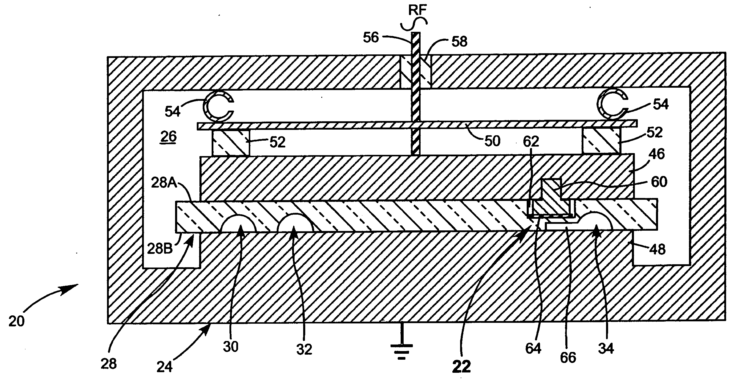 Discharge igniter for a waveguide CO2 laser