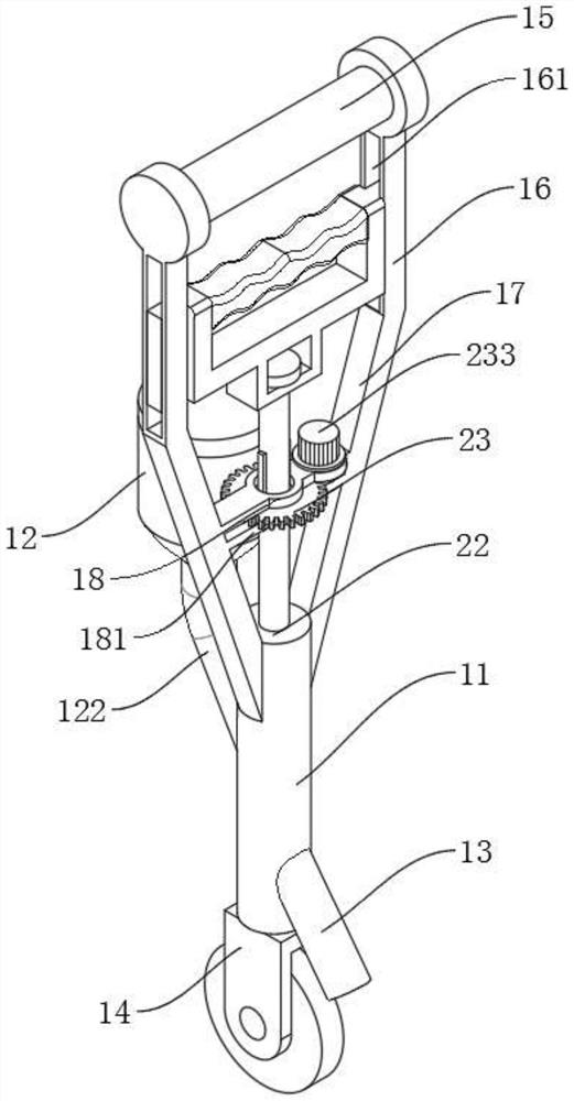 Agricultural fertilization device with chemical fertilizer crushing function