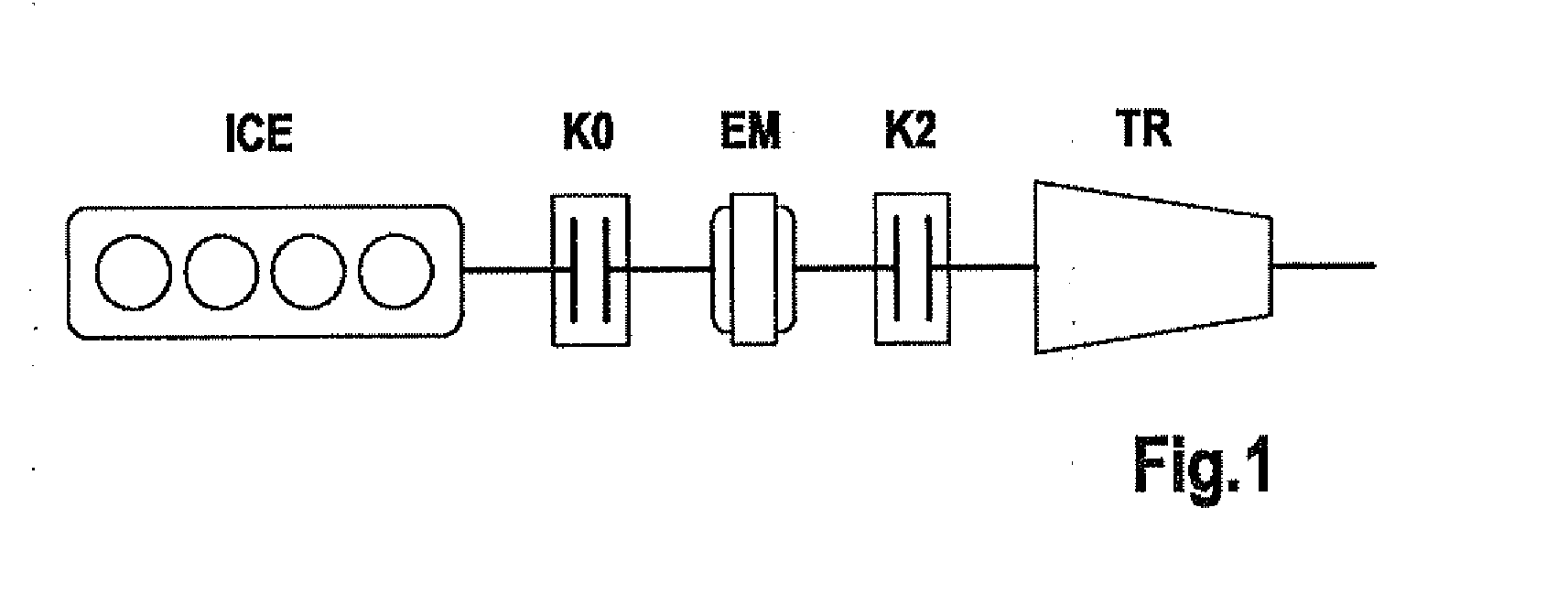 Method for detecting a developing torque for a hybrid drive