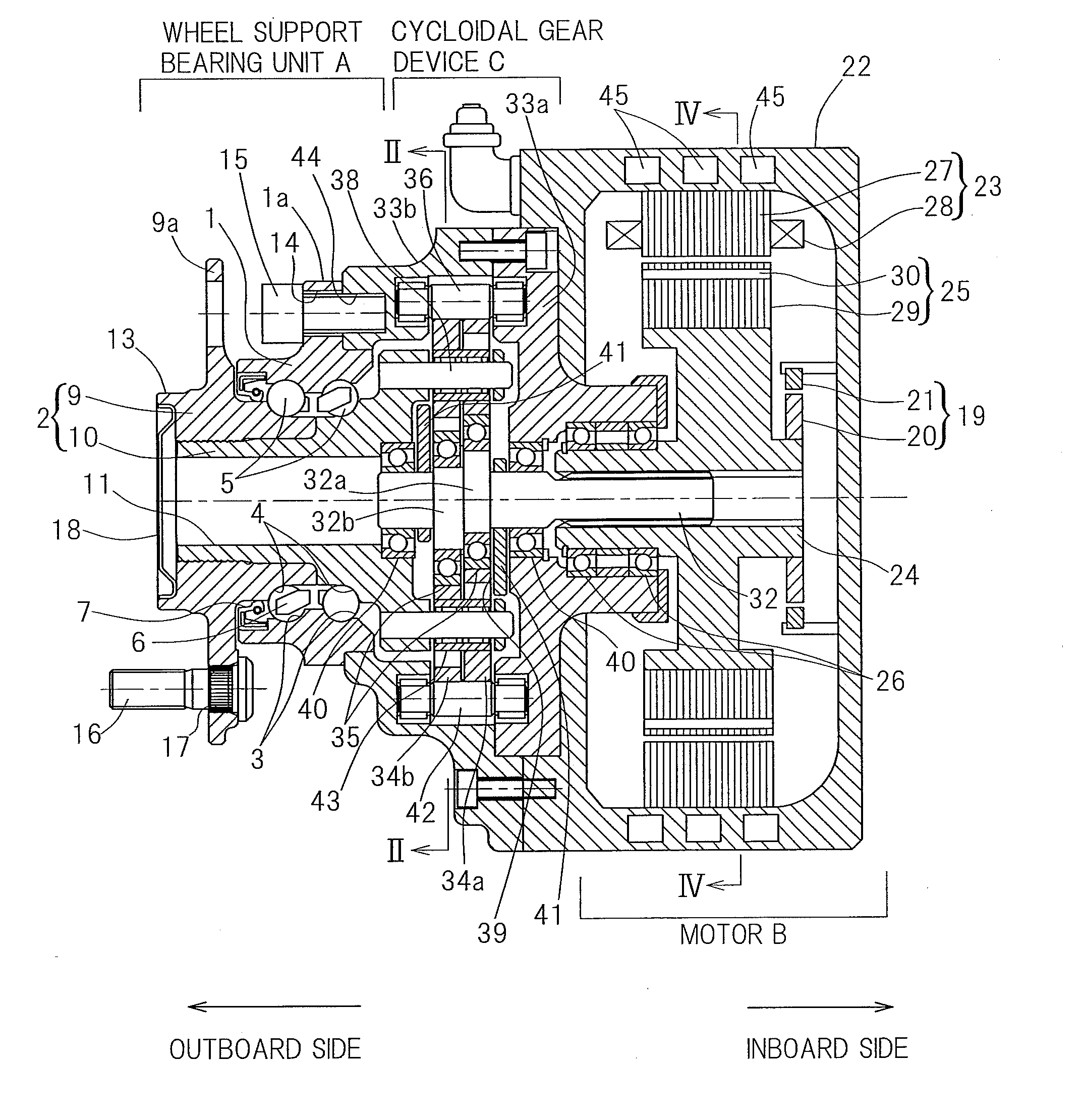 Drive motor for electric vehicle
