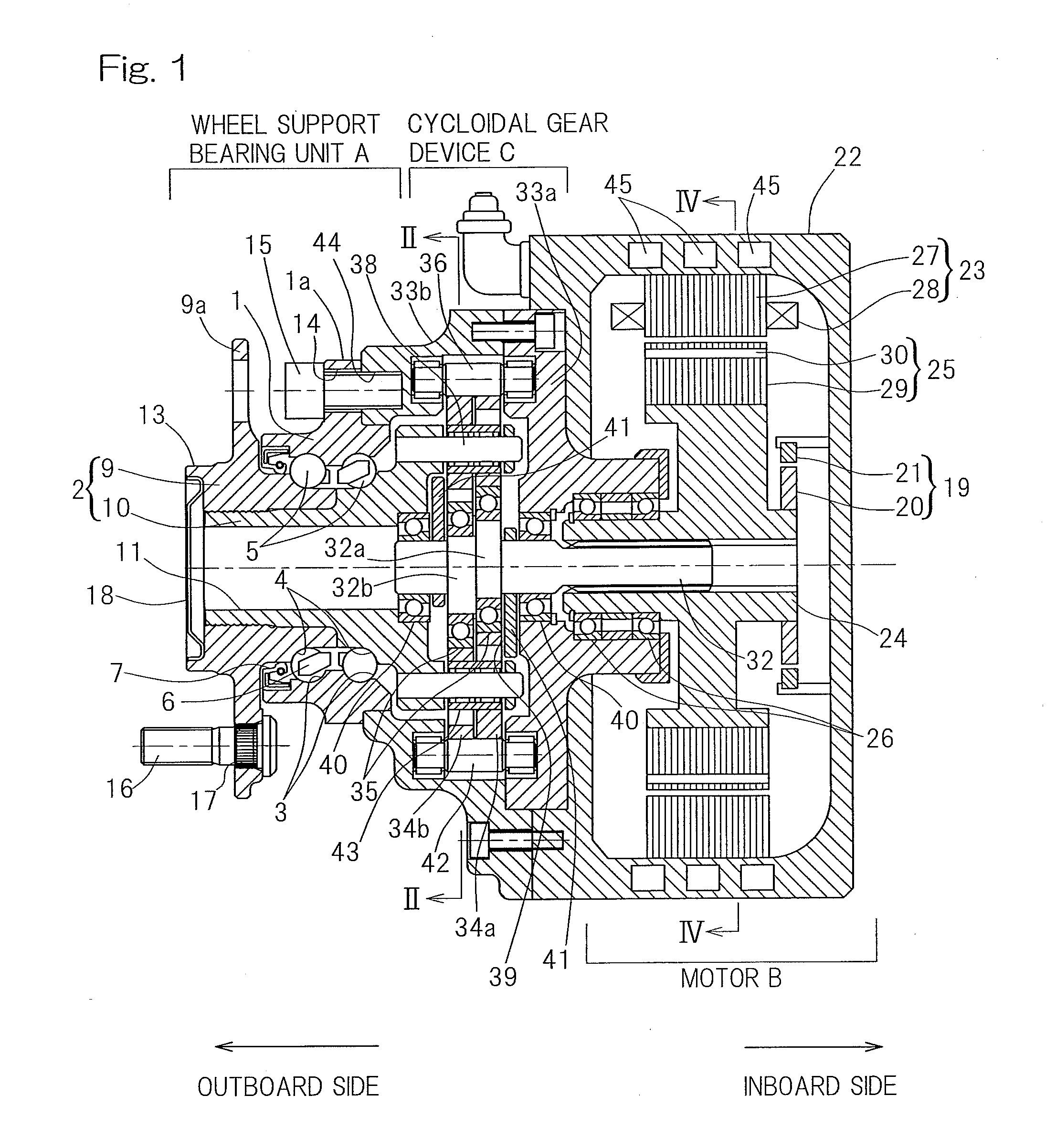 Drive motor for electric vehicle