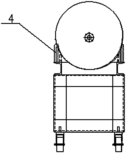 Pushing device of die clearing cake and aluminum profile extruding and pushing method