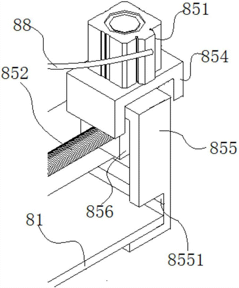 Hot melting damping fin punching and cutting device and punching method thereof