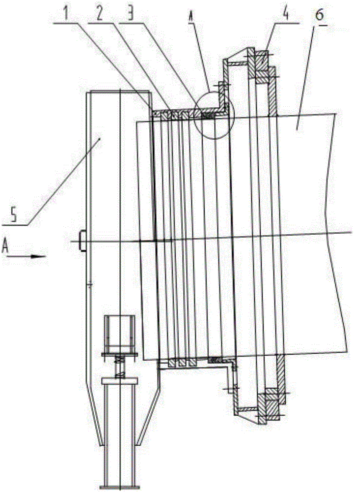 A rotary body combined sealing device