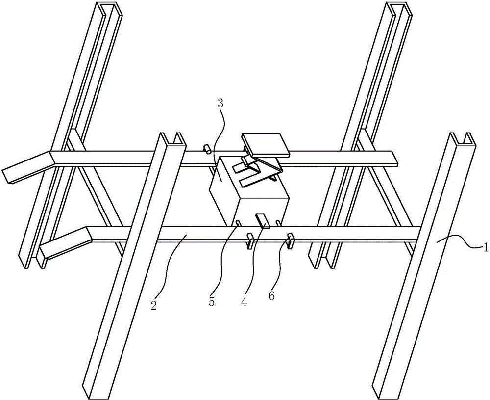 Four-column lifter with pressed locking lifting car