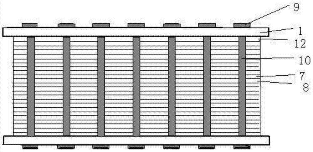 Structure of high-integration-density fuel cell with compensation ability