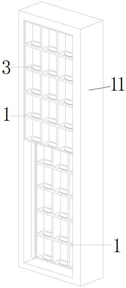 Liftable and rotatable Misheng display cabinet