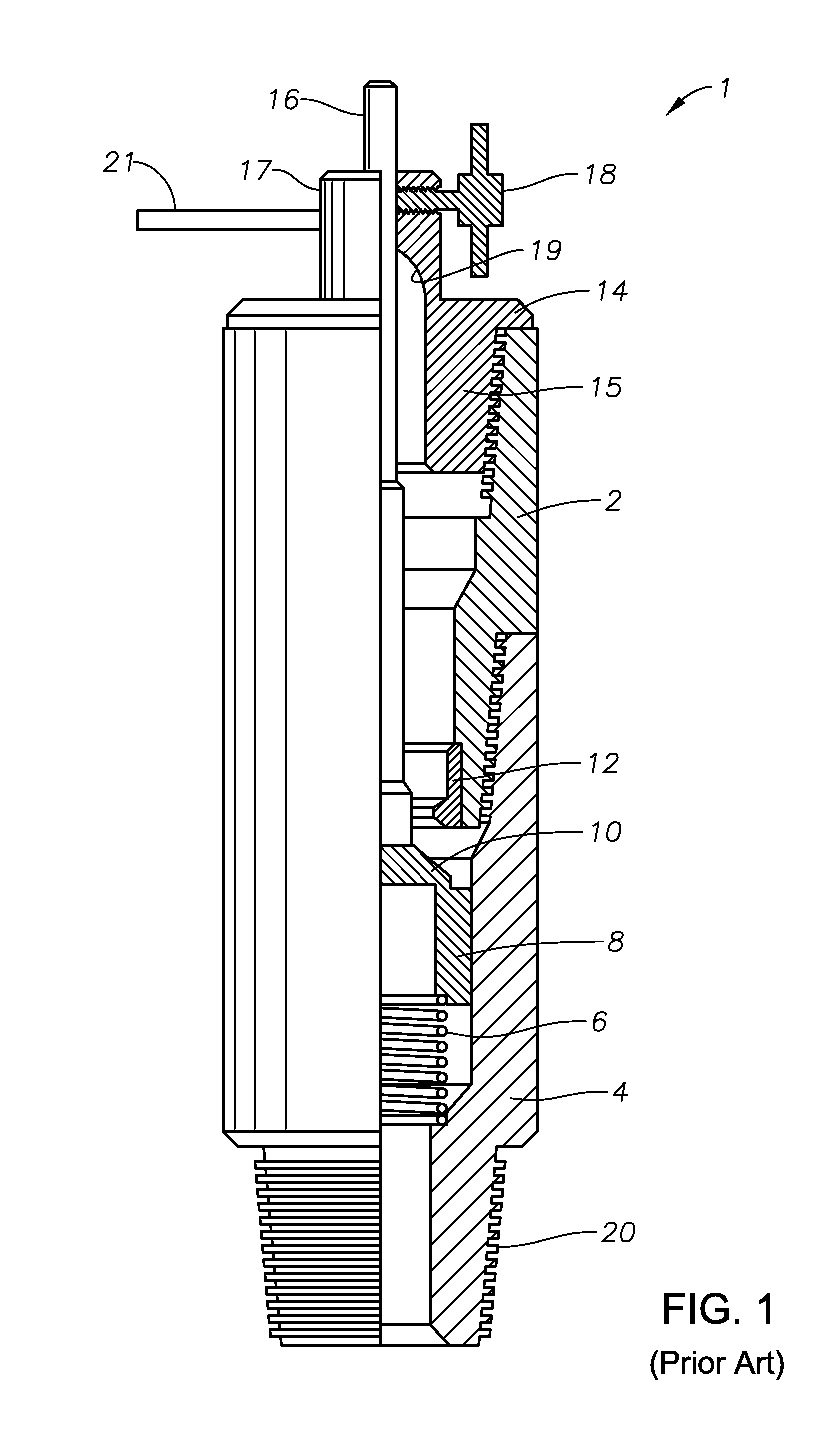 Release tool for a drill string inside blowout preventer