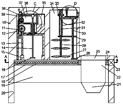 Concrete mixing device with cleaning function