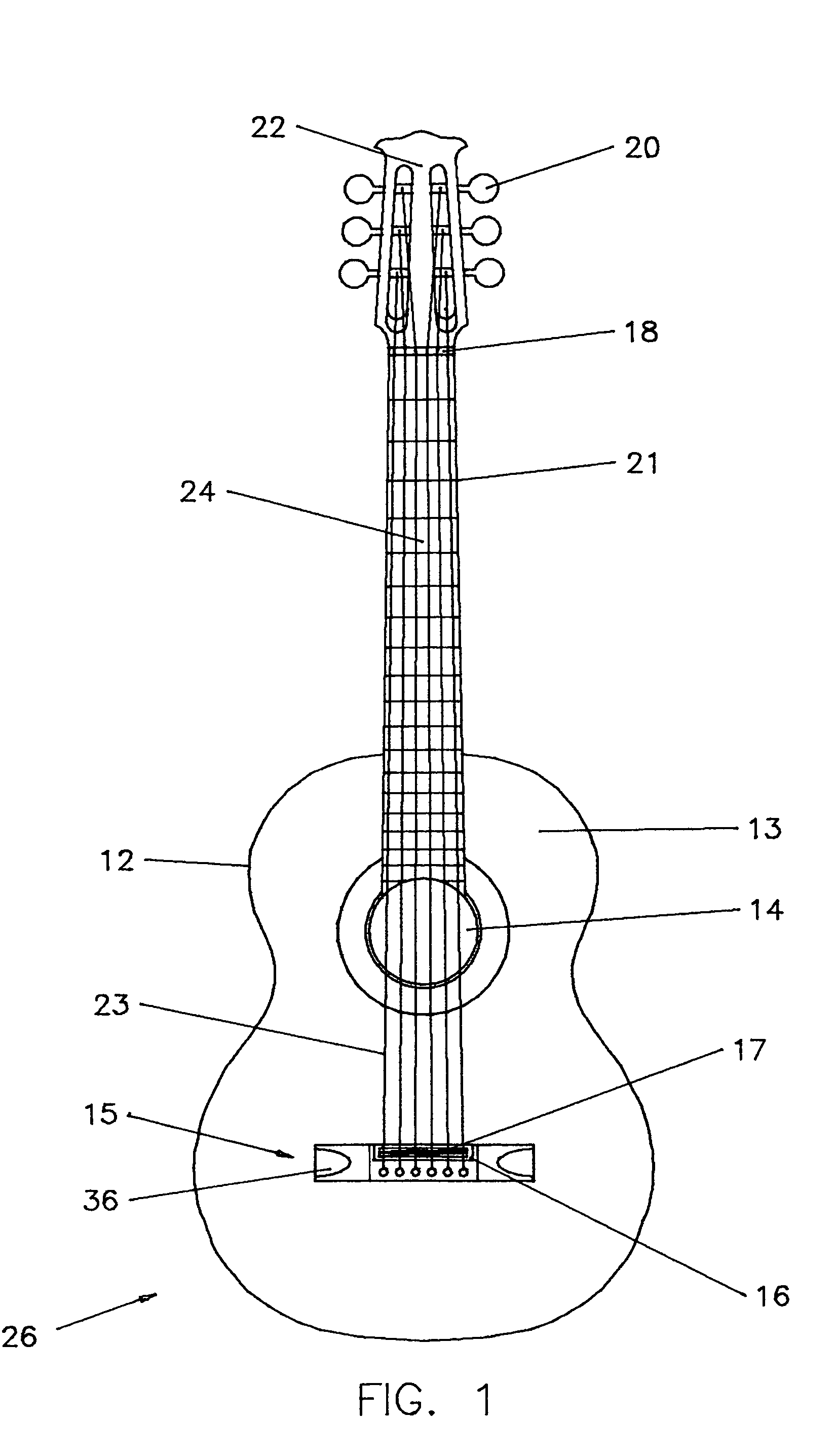 Adjustable bridge for acoustic stringed instruments