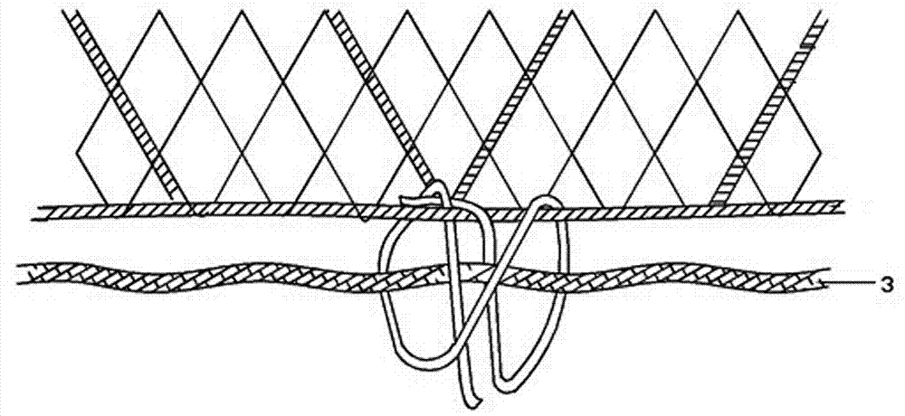 Ground rope with bag enclosure net