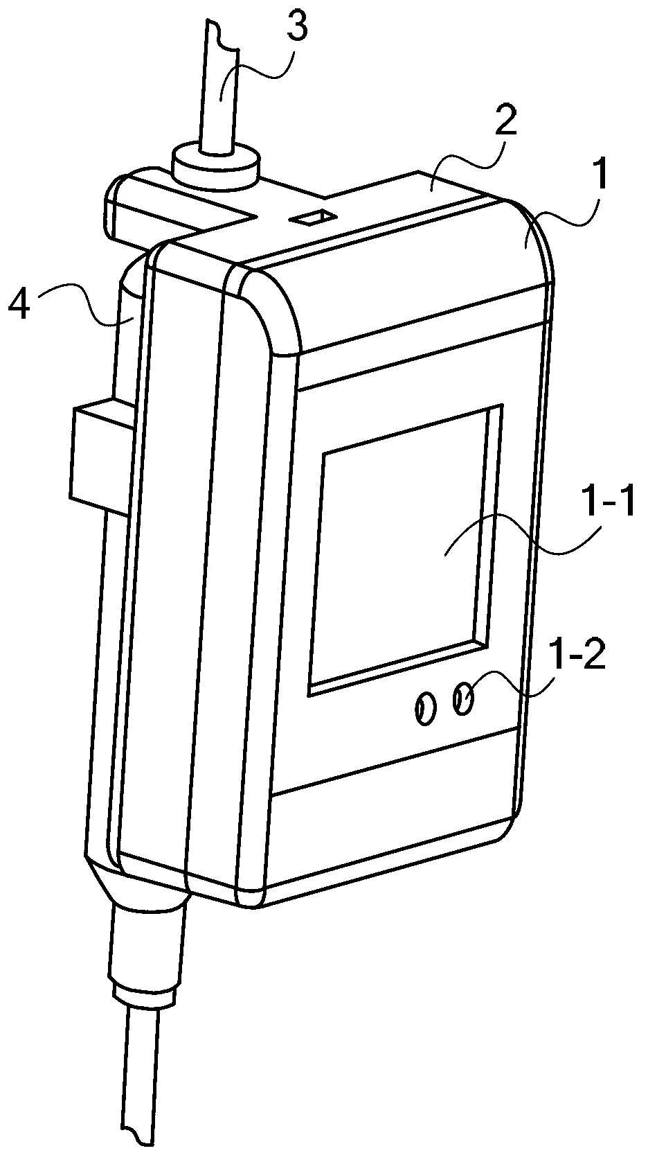 Infusion dripping speed monitoring device