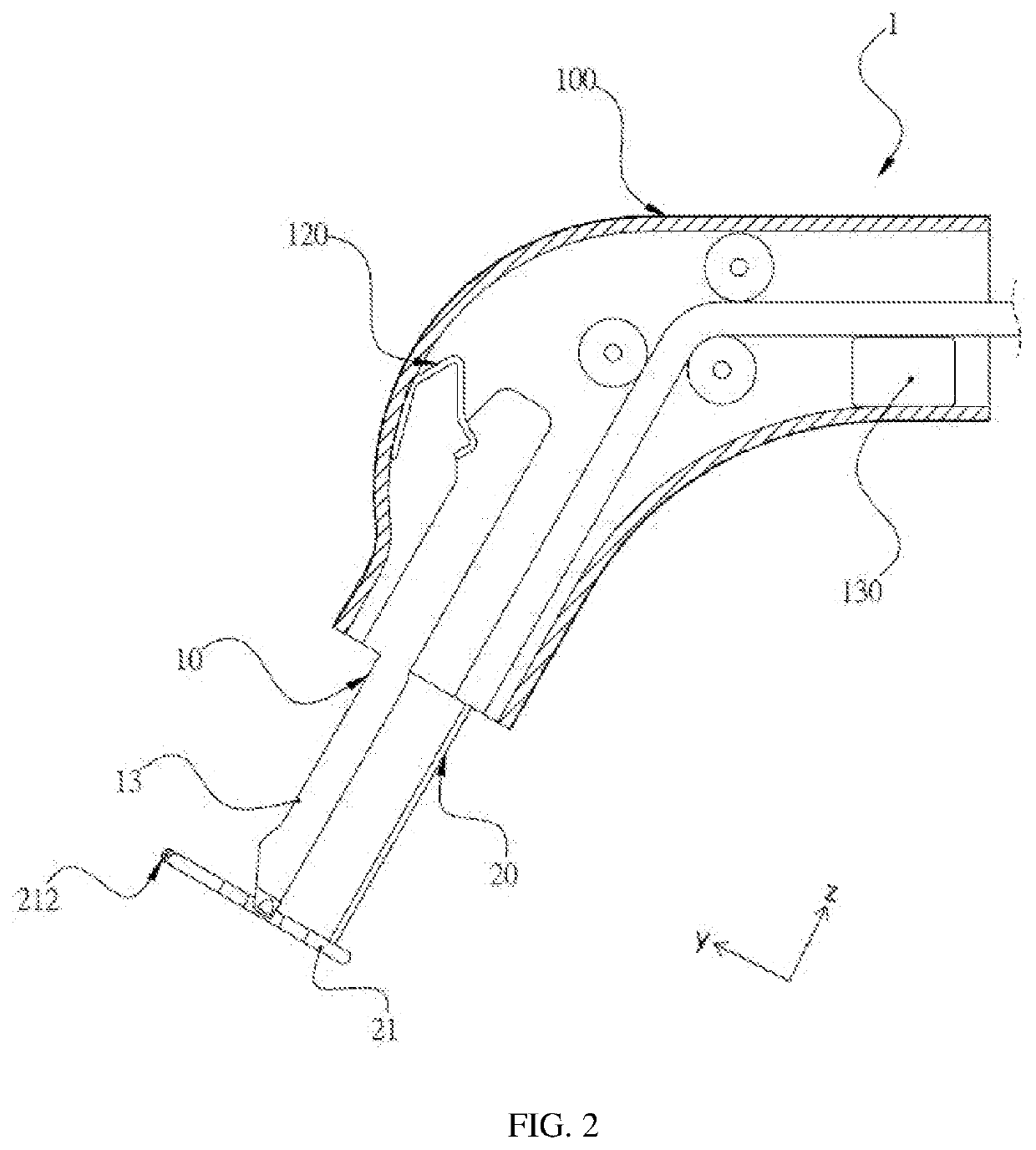 Periodontal pocket depth measuring device