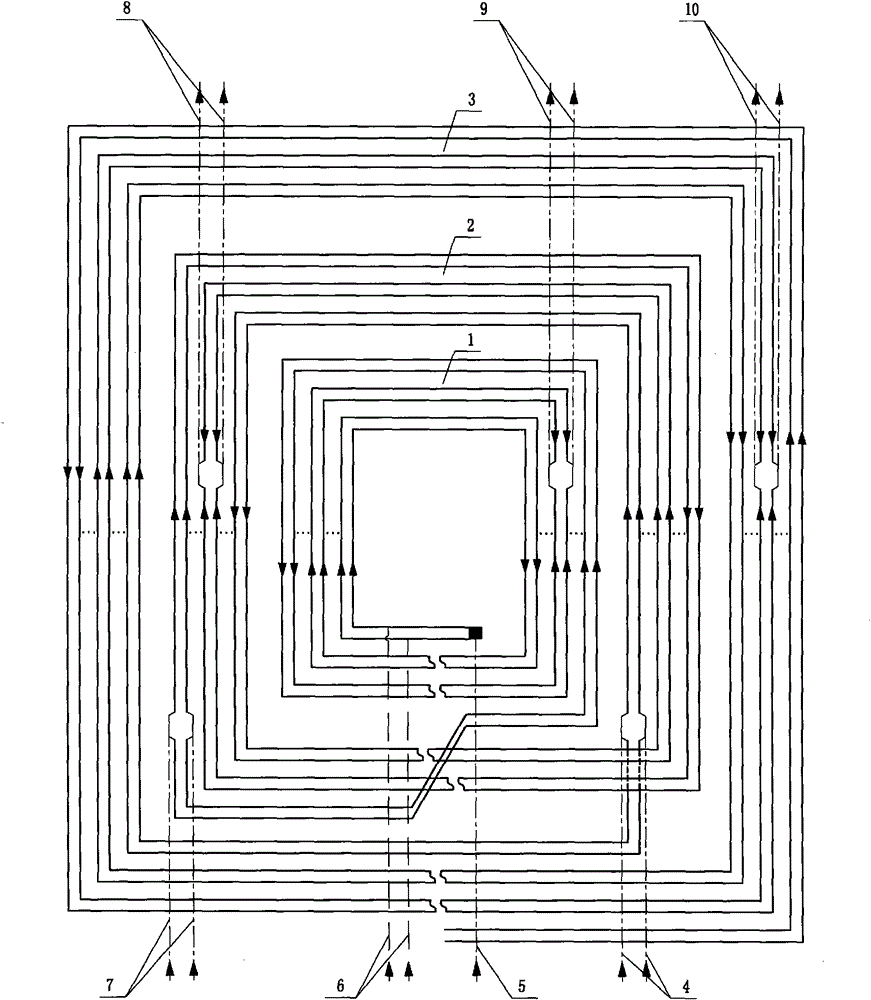 Dual internal water cooled generator rotor coil centre tap hydroelectric connecting loop