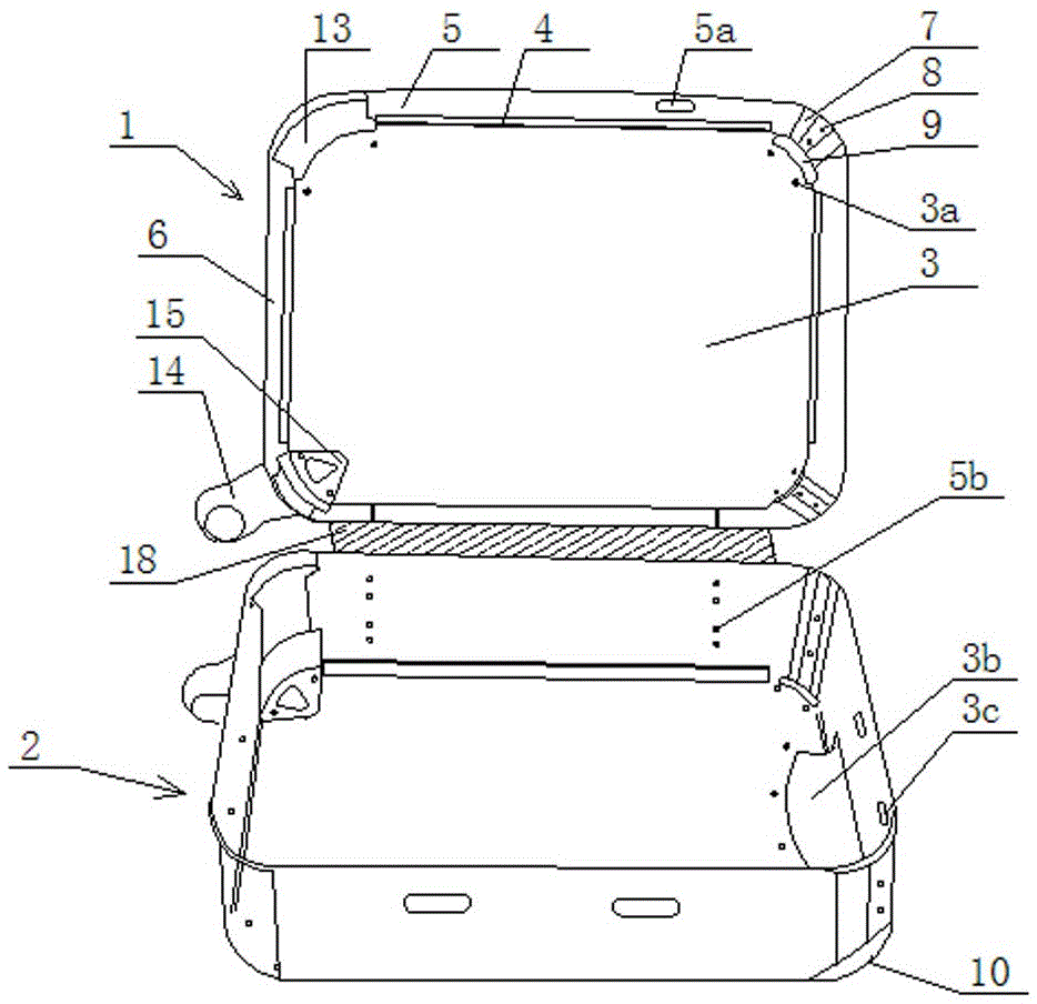 A kind of hard suitcase and its manufacturing method