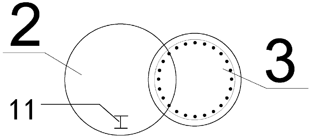 Concrete anti-scour guide wall structure and construction method