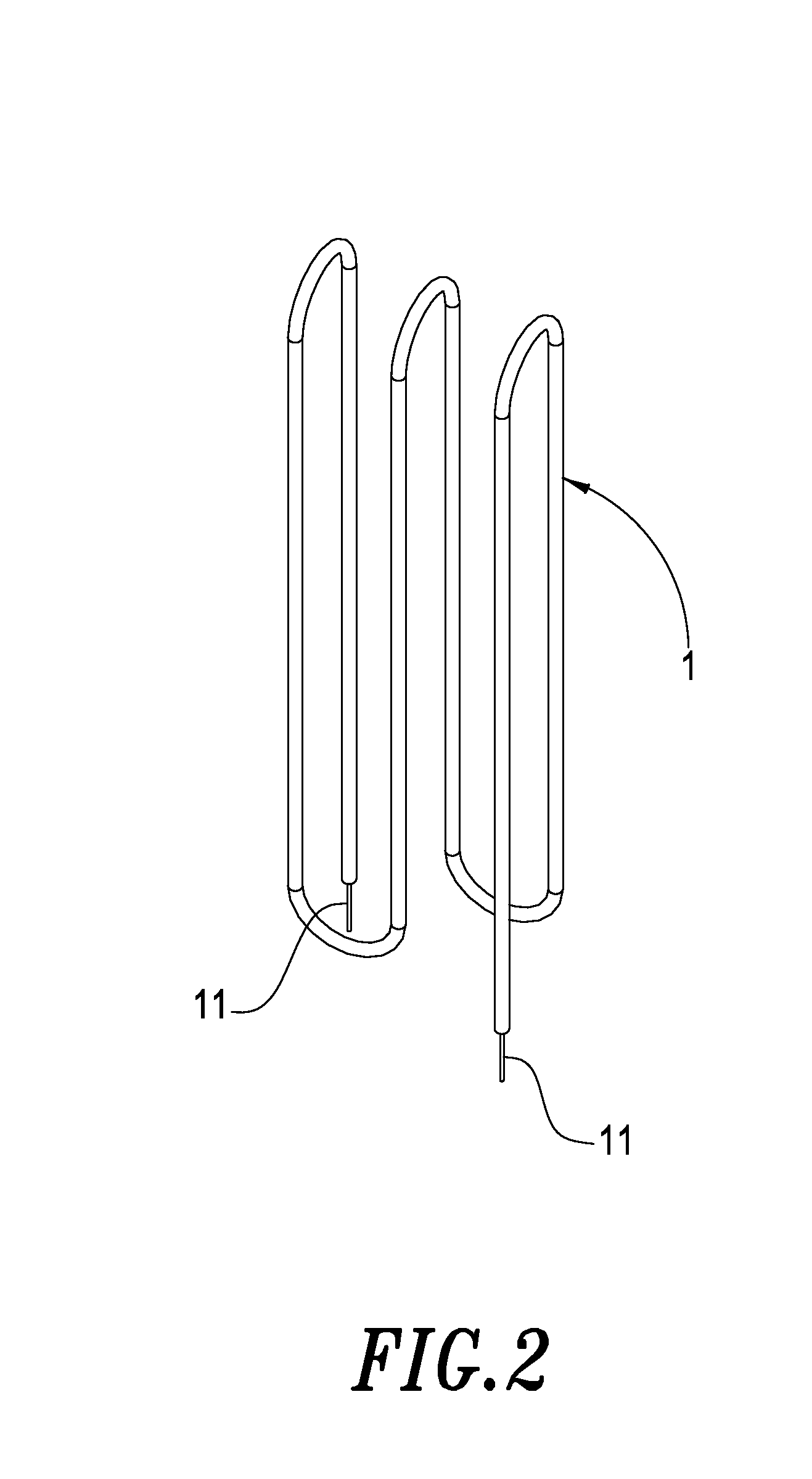 Lamp Tube having Bent Segments