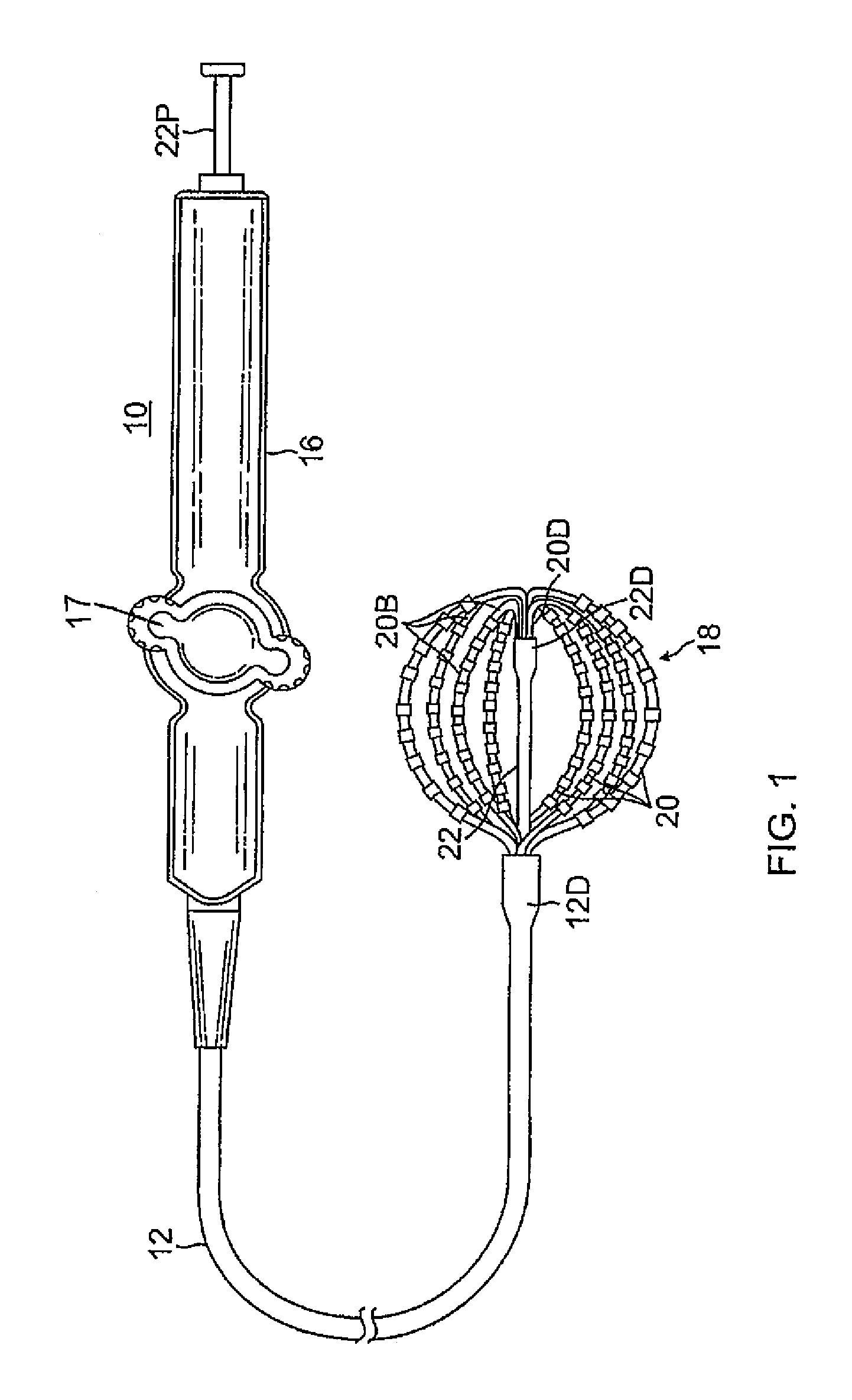 Basket catheter with deflectable spine