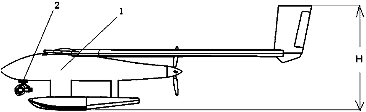 Tail support type water unmanned aerial vehicle