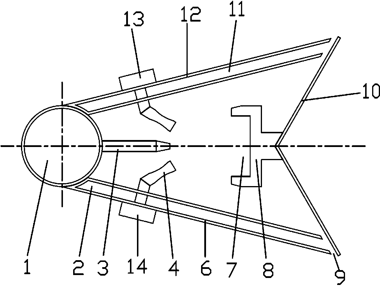 Afterburner oil supply device