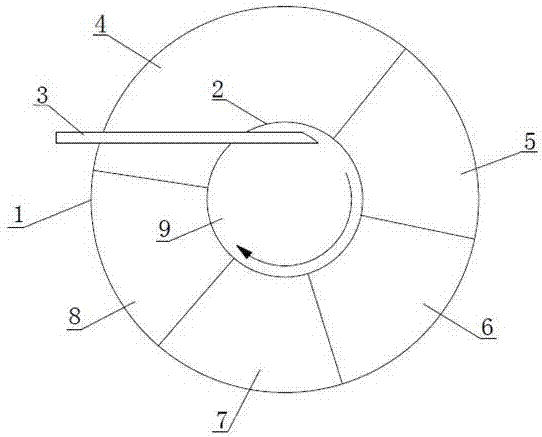 Cylindrical integrated domestic sewage biological processor