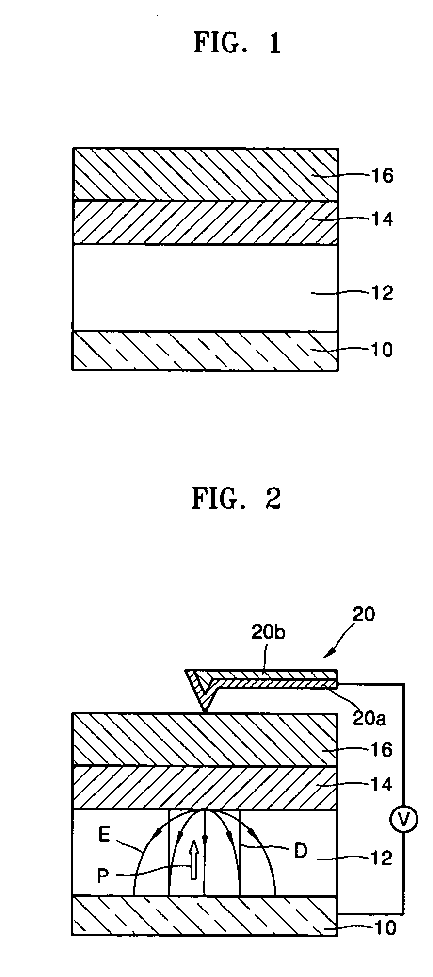 Recording medium comprising ferroelectric layer, nonvolatile memory device comprising recording medium, and methods of writing and reading data for the memory device